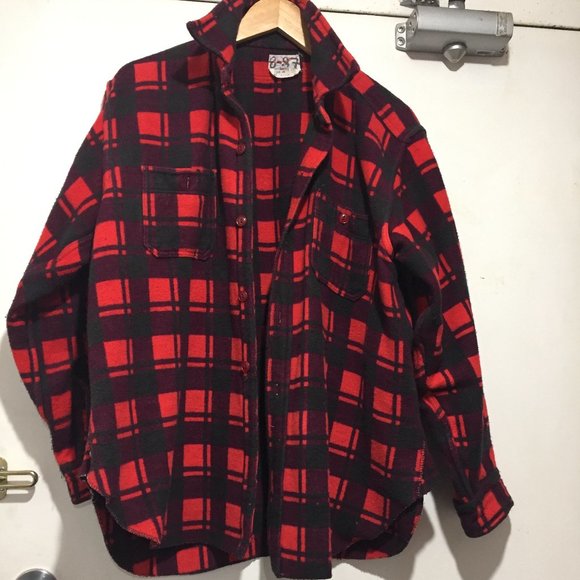 VINTAGE CHAMPION FLANNEL PLAID SHIRTS SIZE 15 - Picture 6 of 7